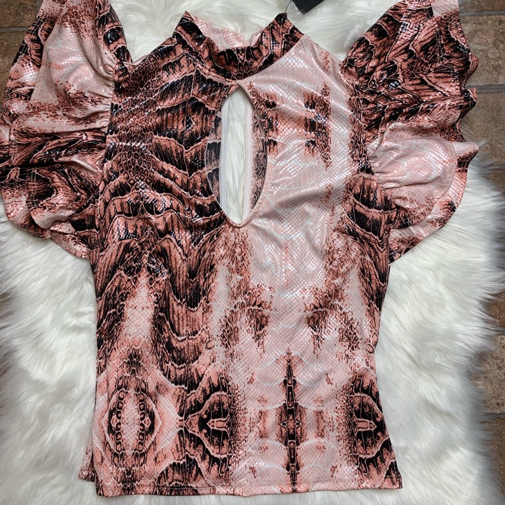 Snake print blouse